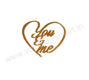 You & Me Heart Cutout