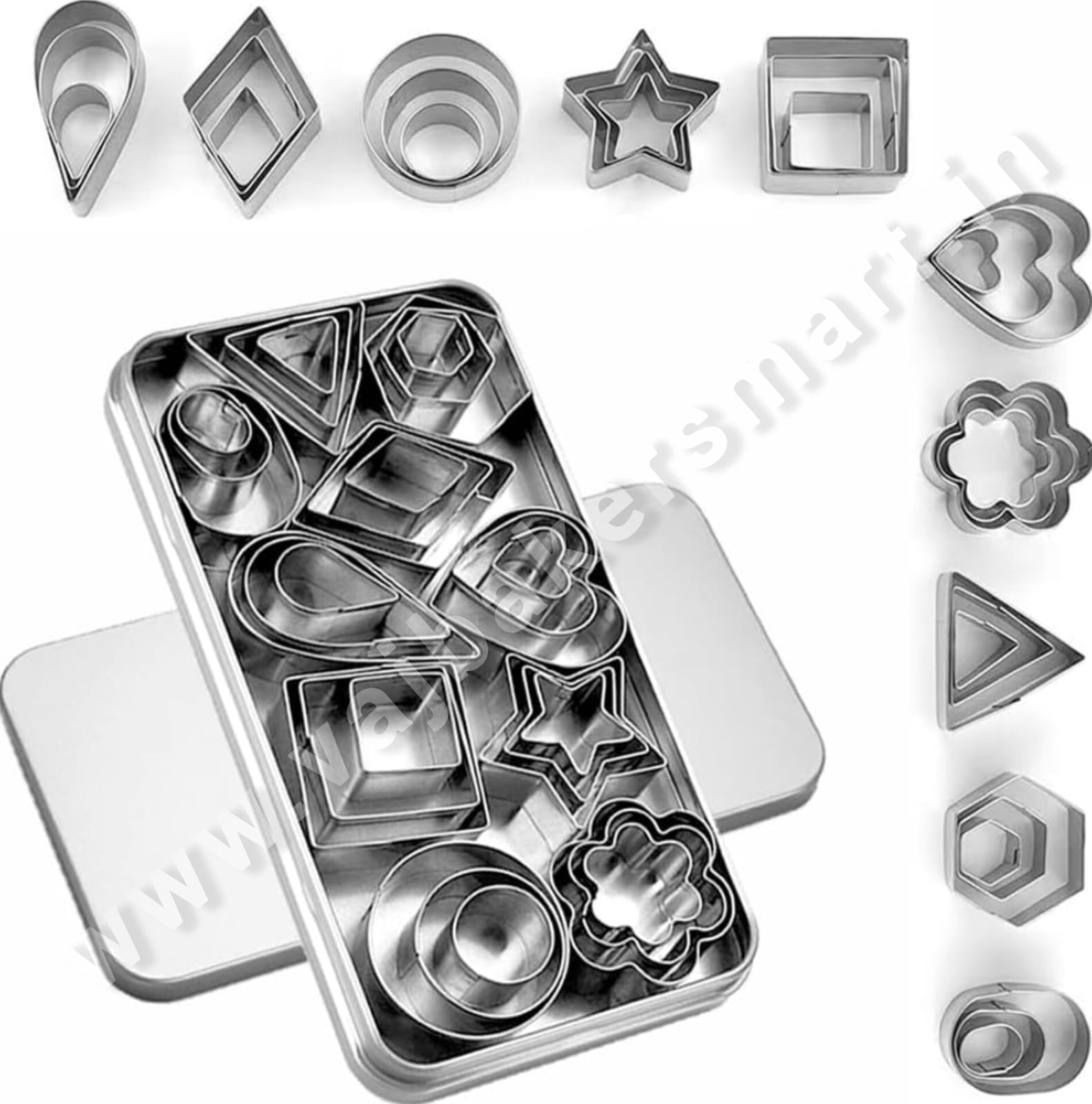 Cookie Cutter Box Set (Stainless Steel)