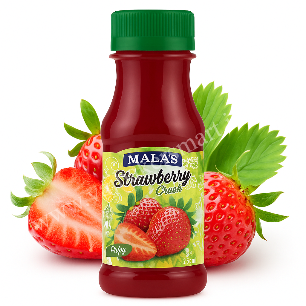 Mala's Strawberry Fruit Crush 250ml