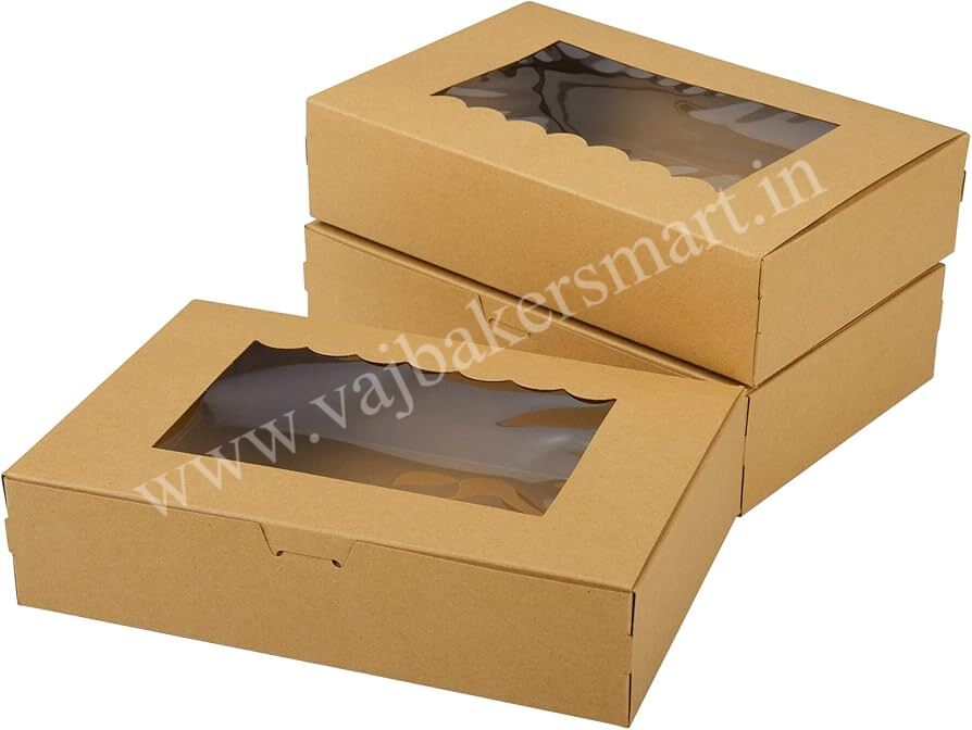 6Pc Brownie Kraft Box (Pack of 5)