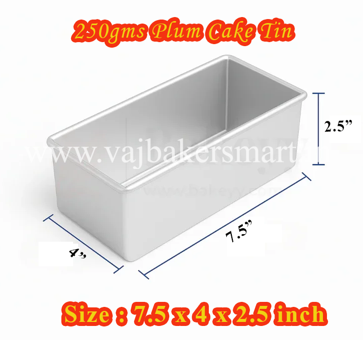 250gms Plum Cake Rectangle Tin