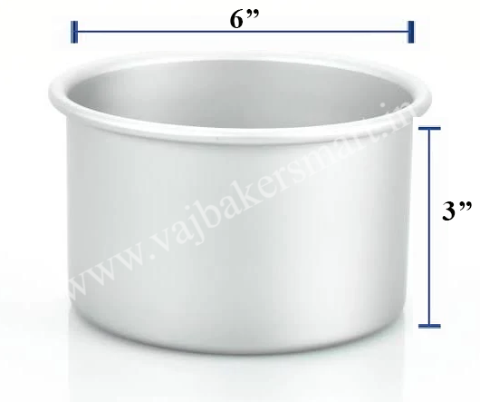 Round Cake Tin 6" x 3"