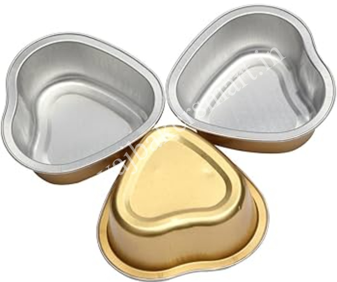 BS5 Heart Shape Aluminium 100ml box with Lid (Pack of 5)