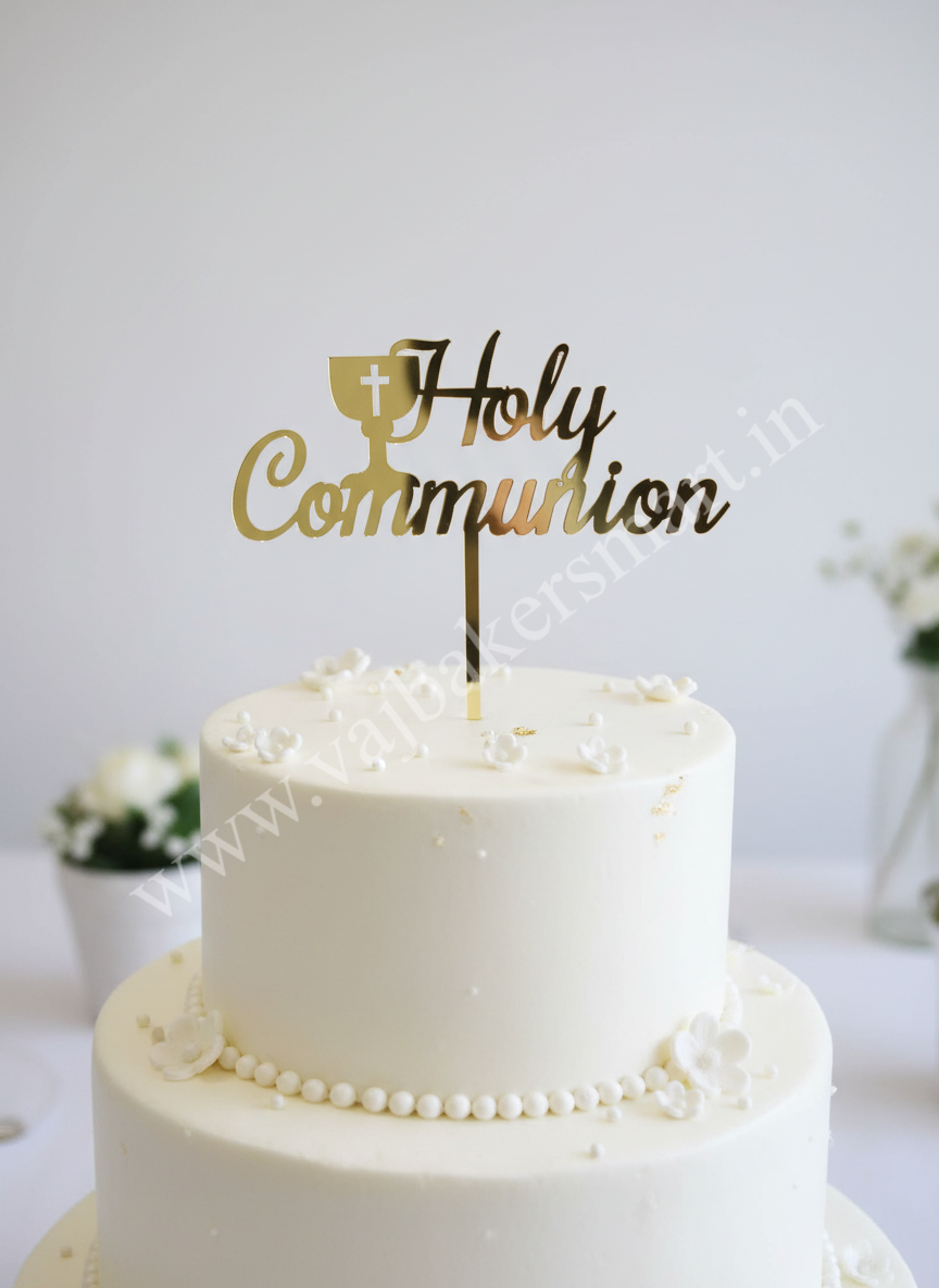 DT10 Acrylic Holy Communion Cake Topper