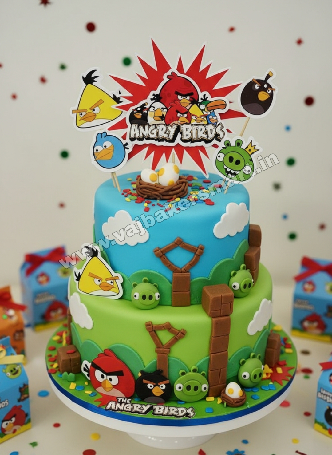 PT42 Angry Birds Theme Topper