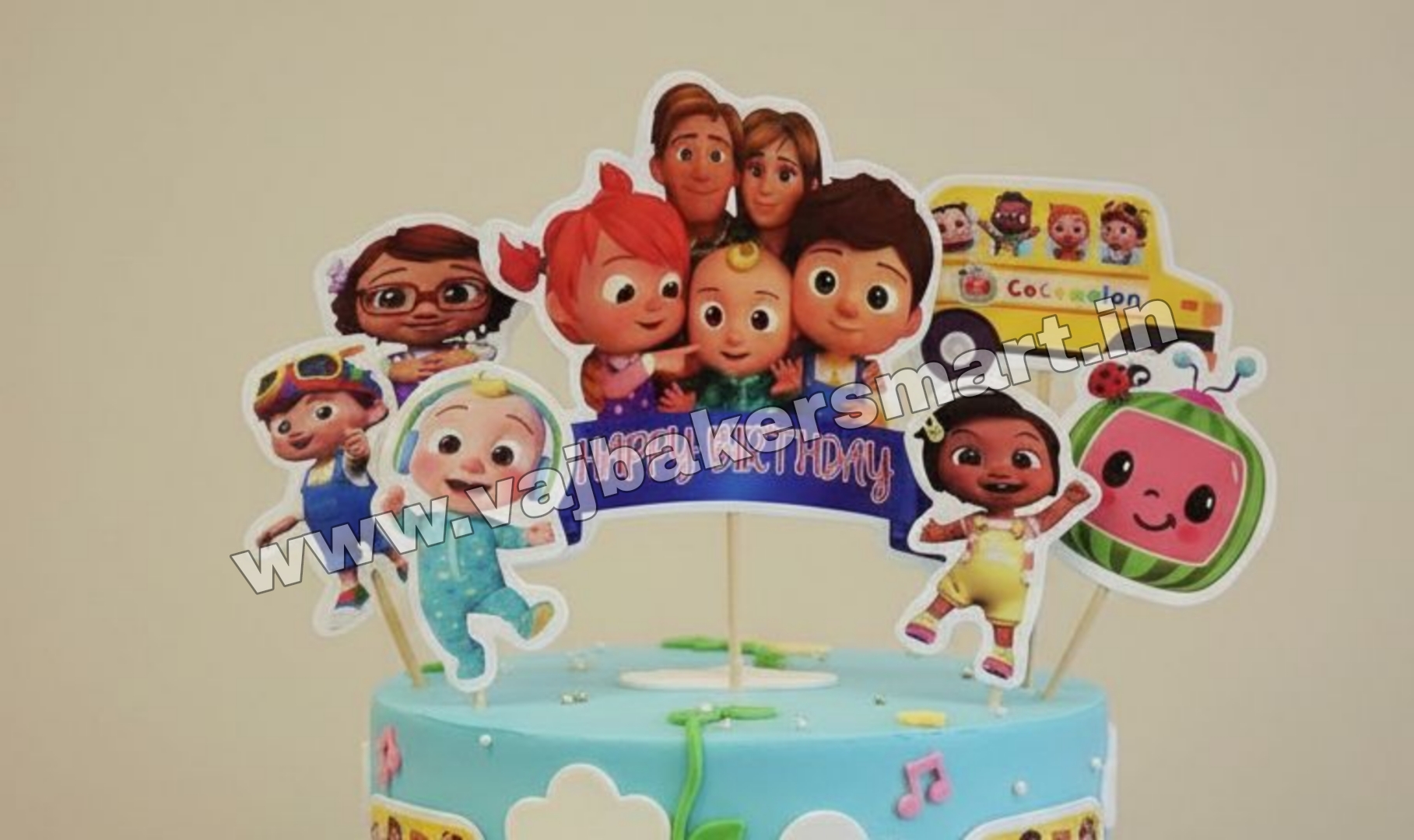 PT57 Cocomelon Paper Theme Topper