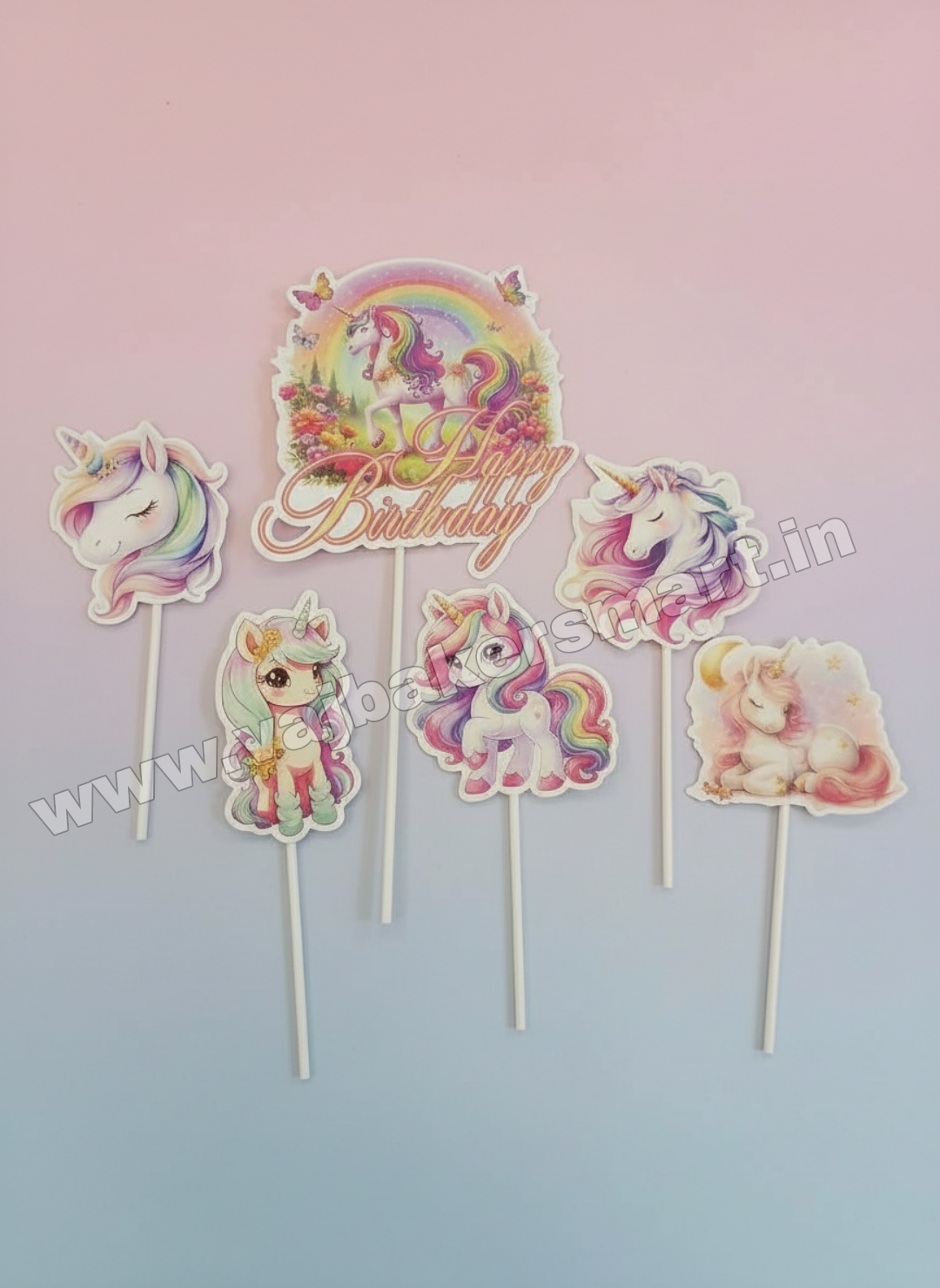 PT58 Unicorn Theme Paper Topper