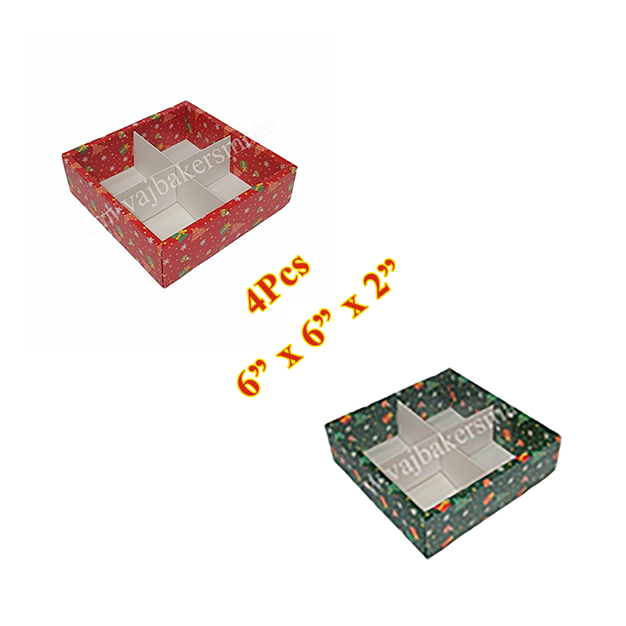 4Pc Partition Box - Random Colour