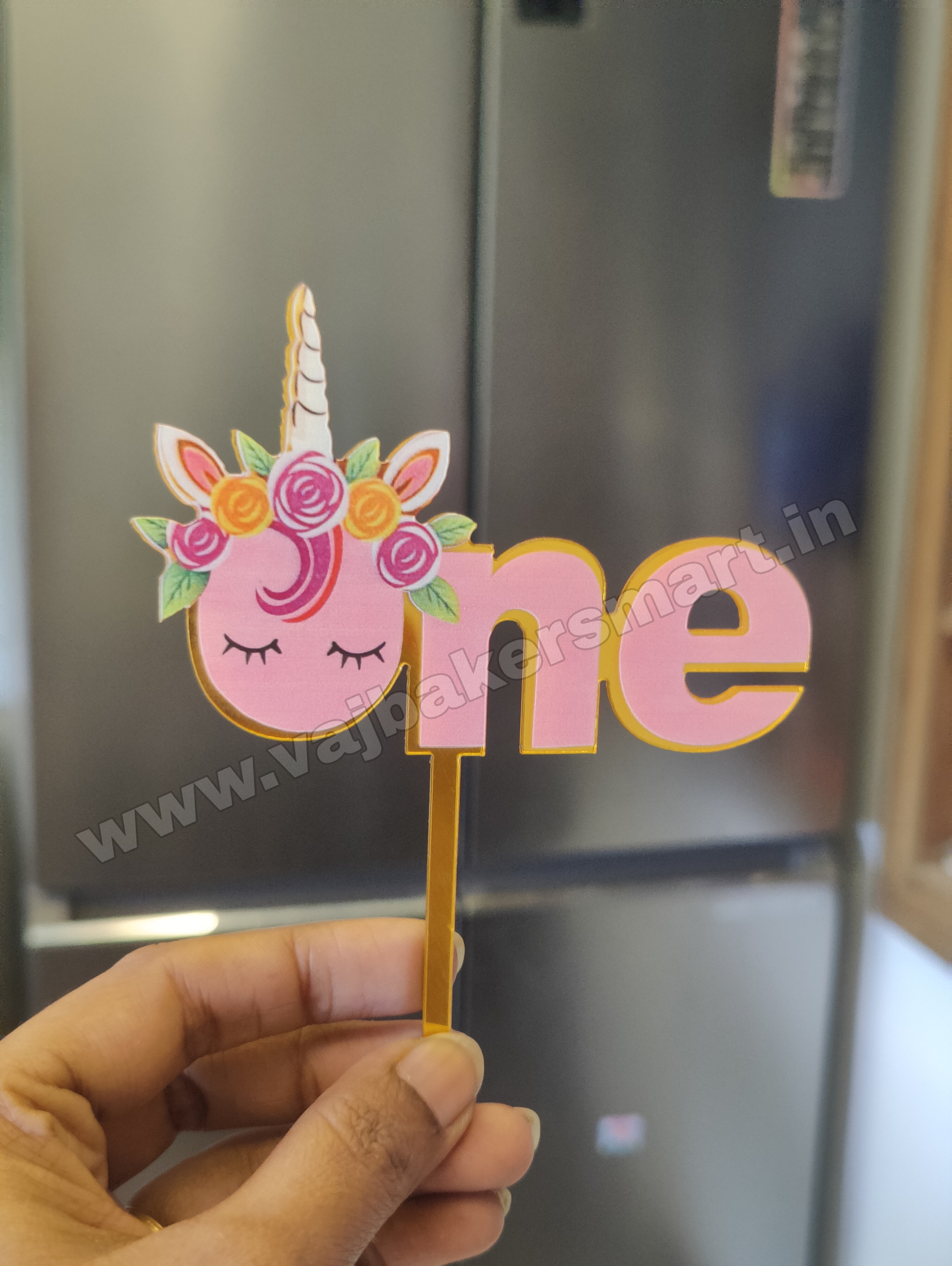Unicorn One Acrylic Topper (Pink)