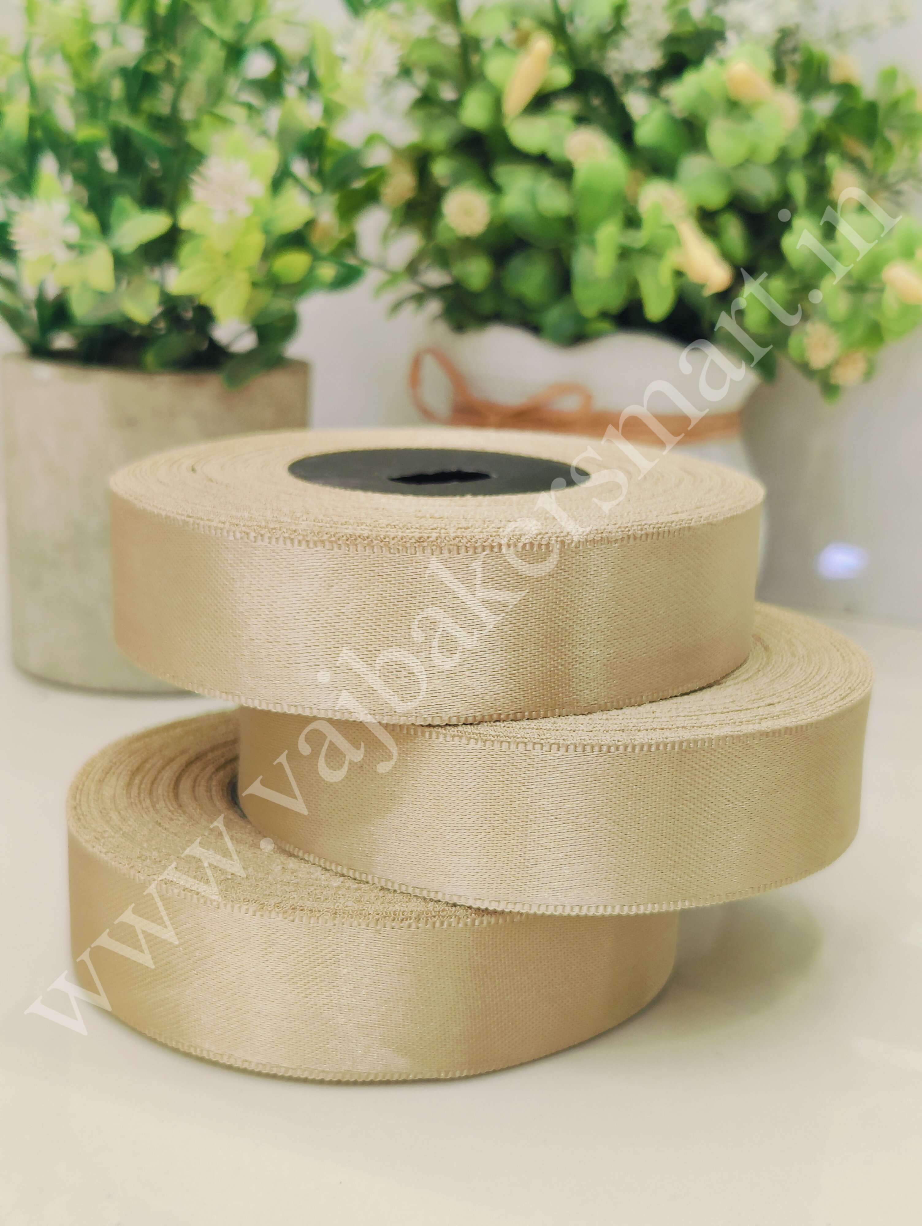 LL4 Plain Lace 1" - Beige