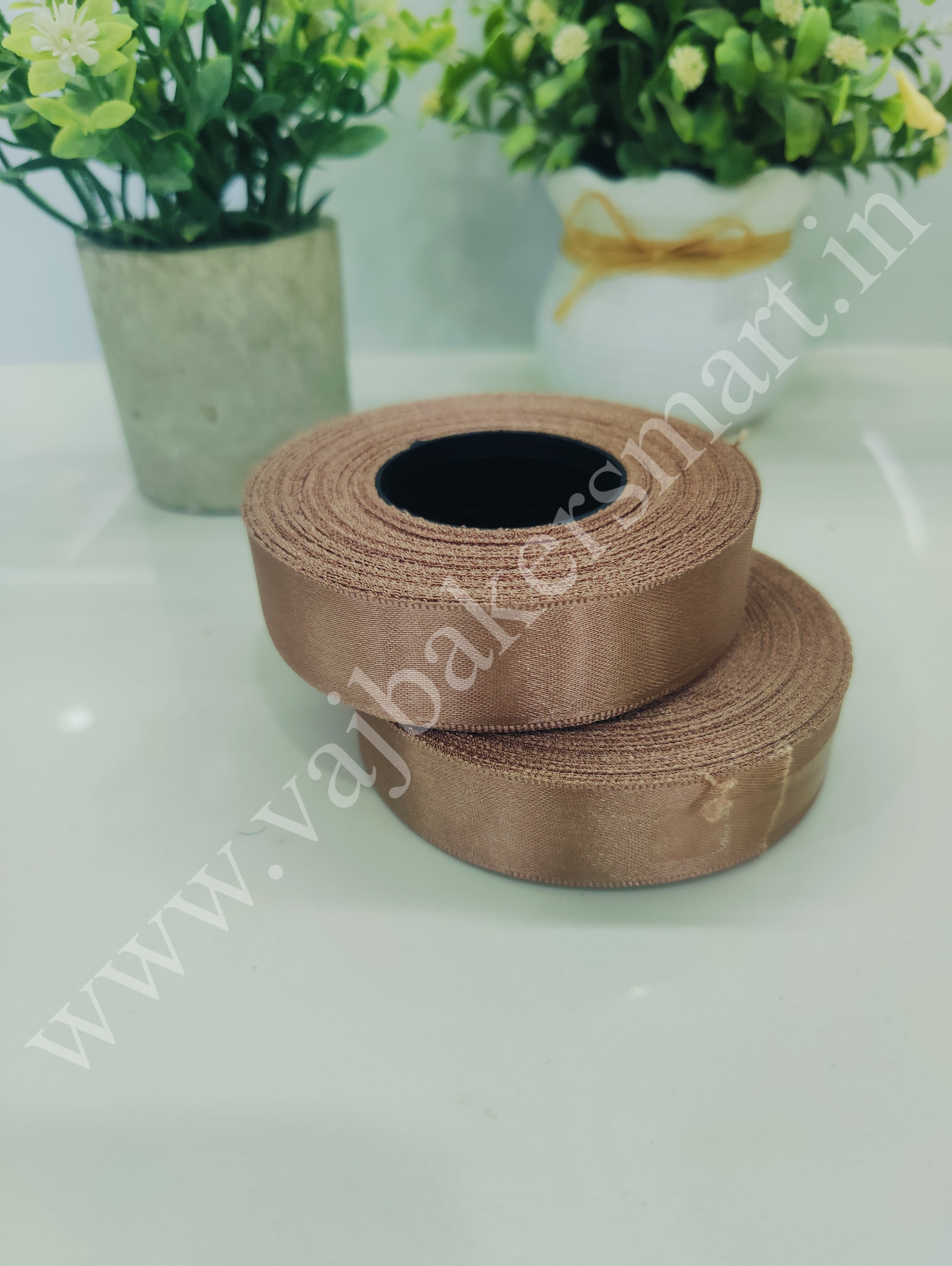 LL14 Plain Lace 1" - Coffee Brown
