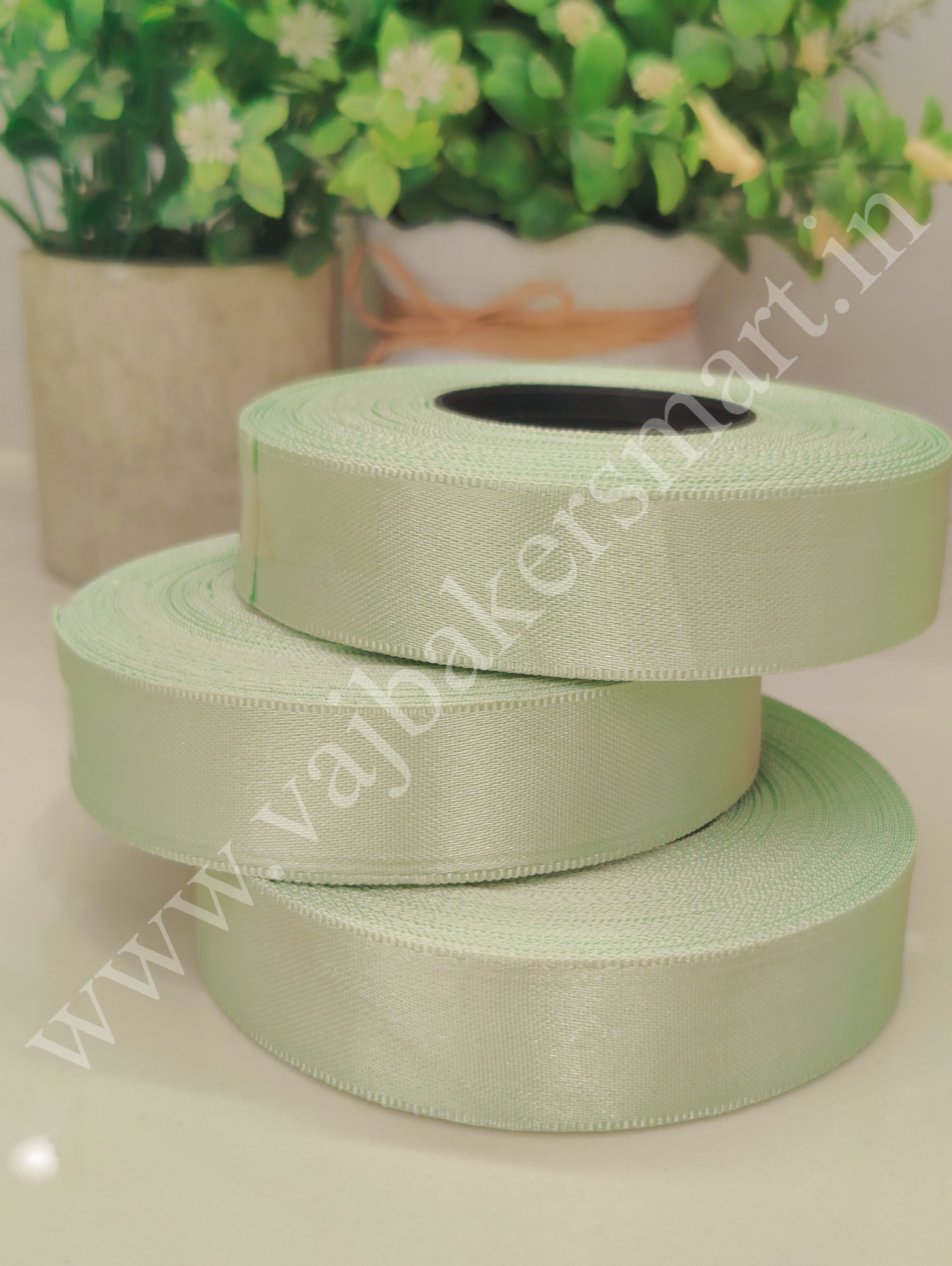 LL15 Plain Lace 1" - Mint Green
