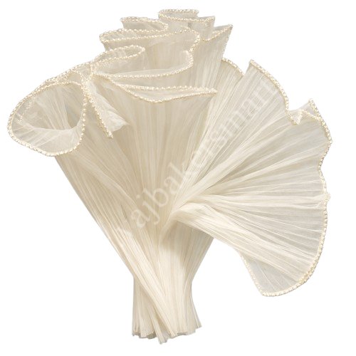 Pearl Noor Net 3-4M (Wrinkled Wave Mesh) - OFFWhite