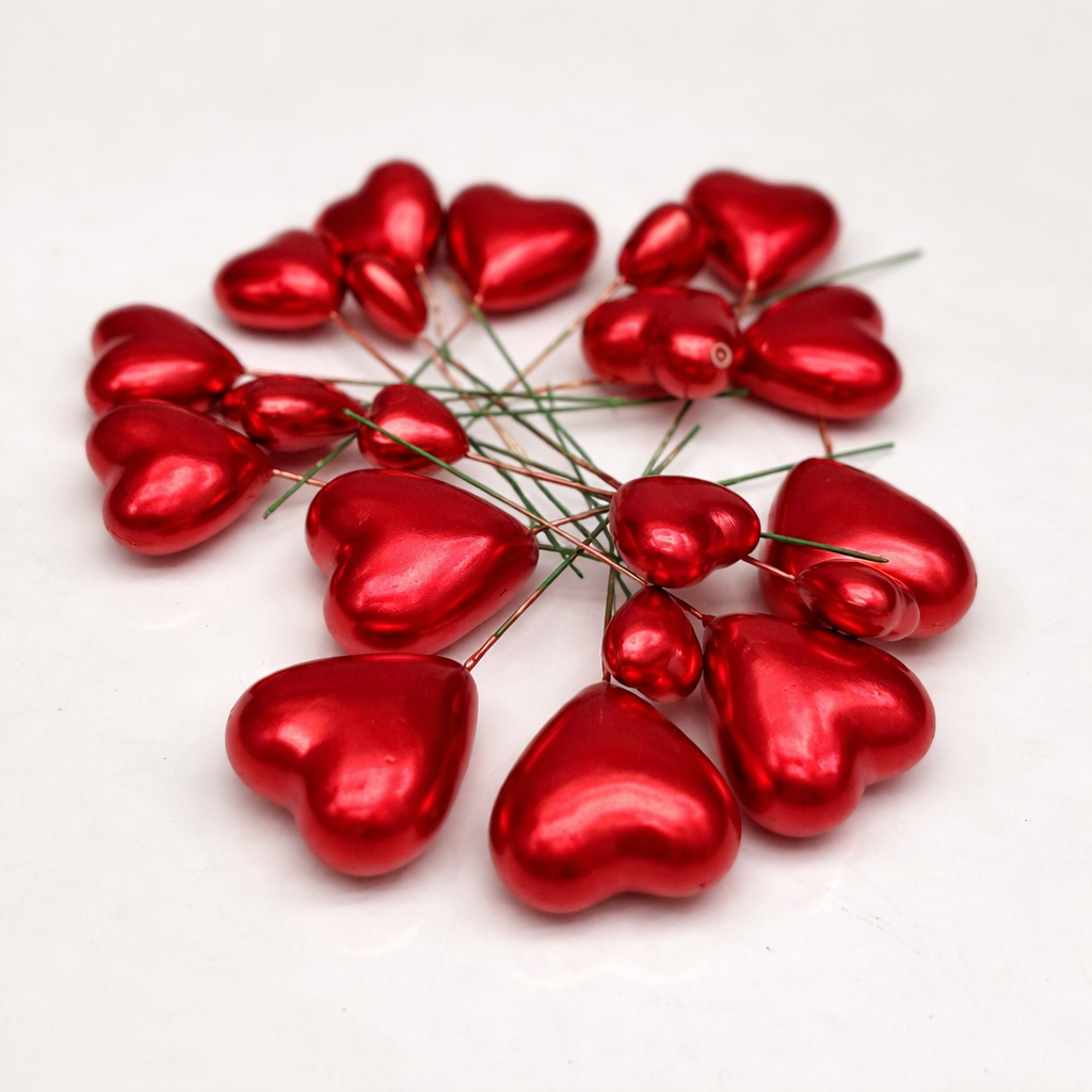 Red Heart Faux Balls 20Pcs