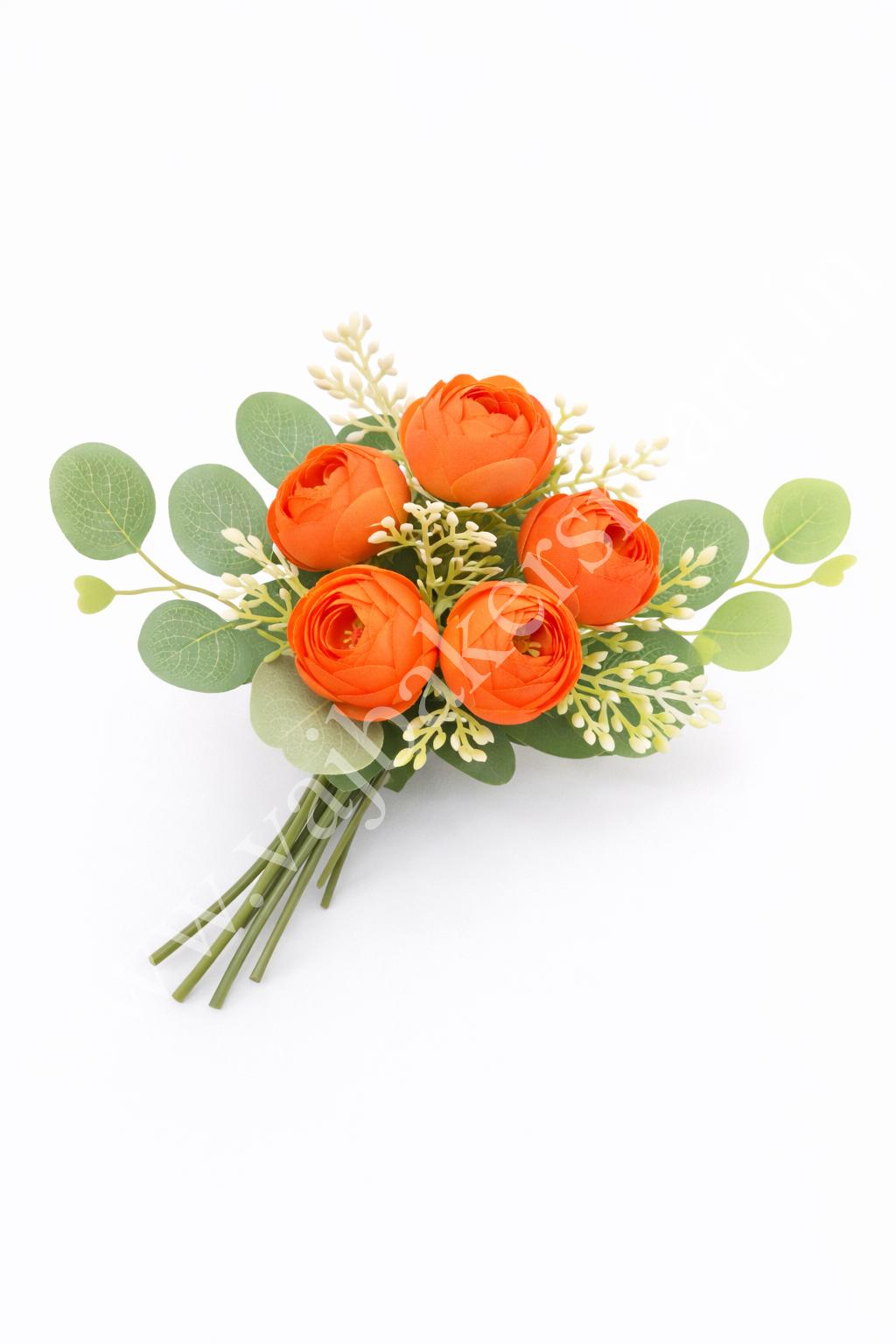 PB18 Orange Peony Bunch 5F