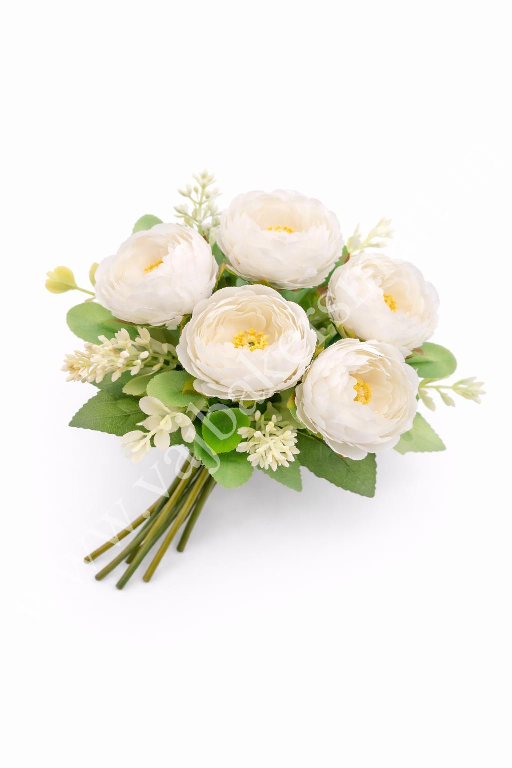 PB21 White Peony Bunch 6F