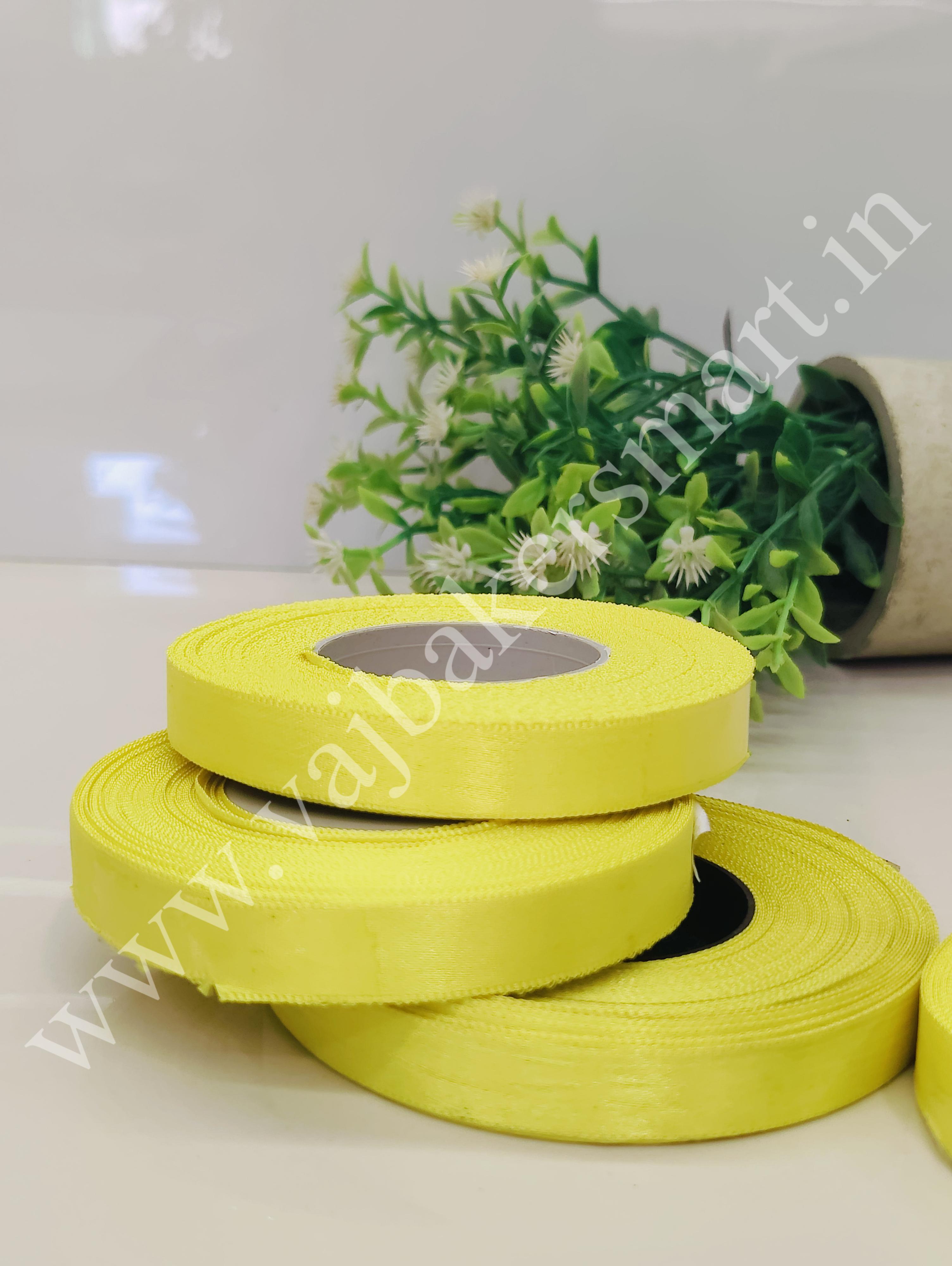 SL6 Plain Lace 1/2" - Lemon Yellow