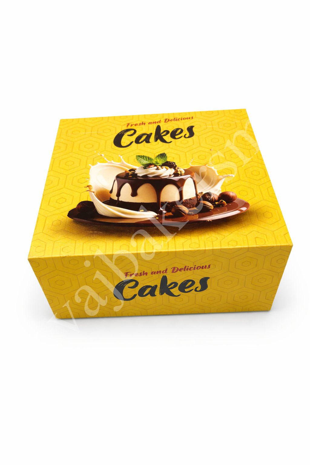 8" x 8" x 5" Multi-Coloured Cake Box (Pack of 5)