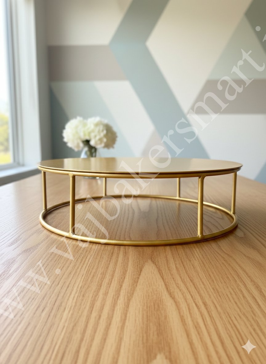 10" Parliament Design Cake Display Stand 3"H