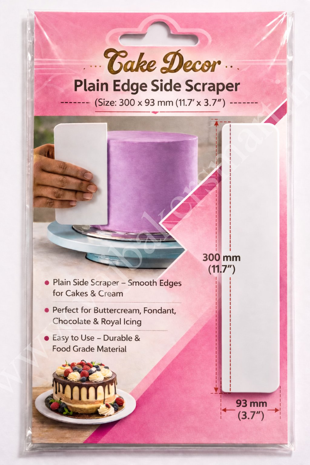 12" Plain Edge Side Scrapper