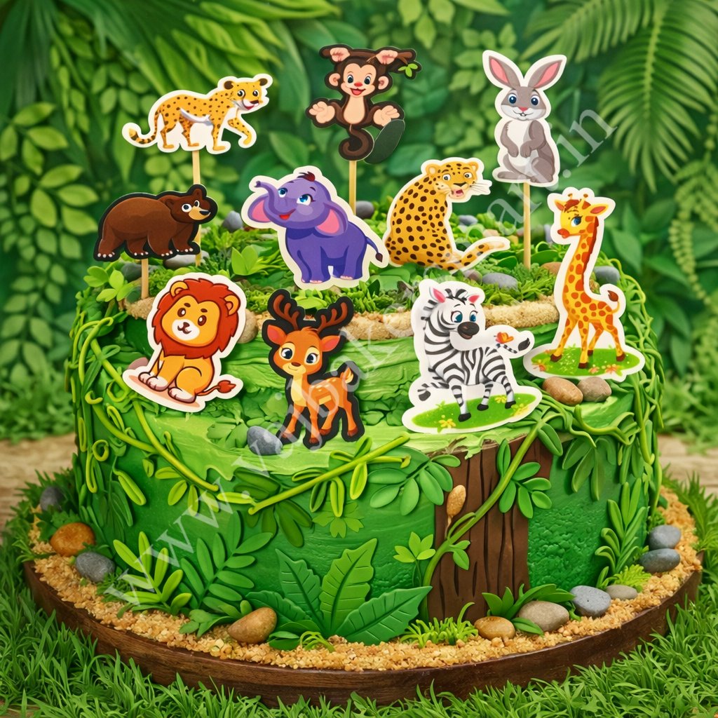 PT59 Jungle Theme Paper Topper