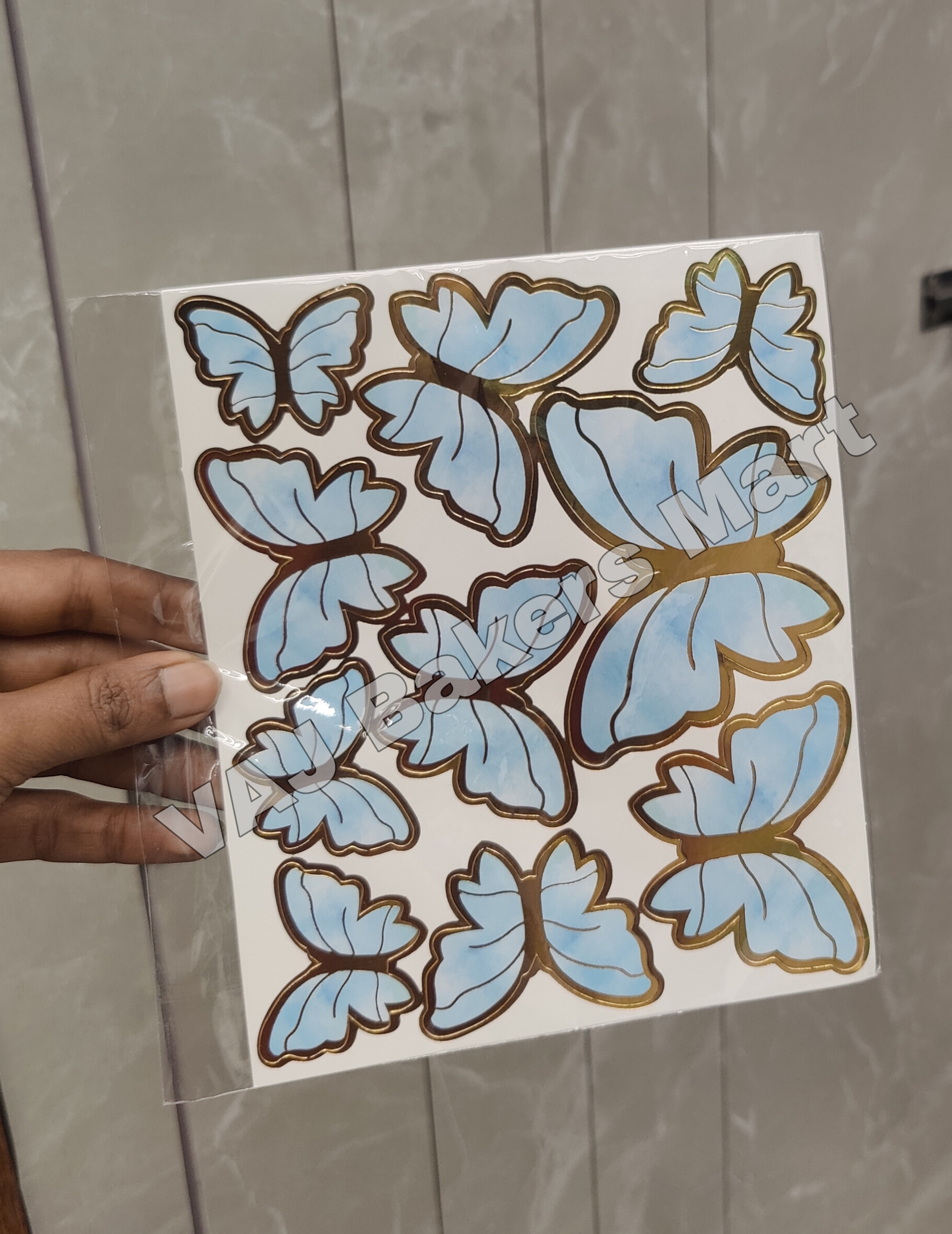 SB2 Butterfly Cake Topper with Strings