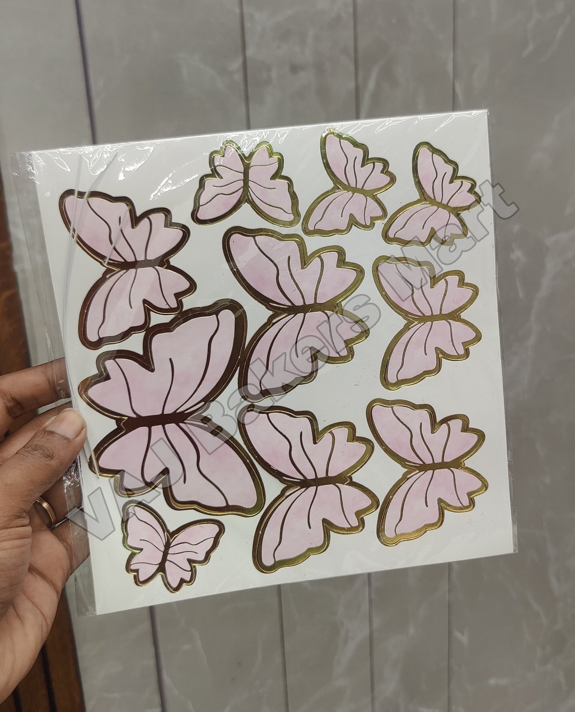 SB4 Butterfly Cake Topper with Strings