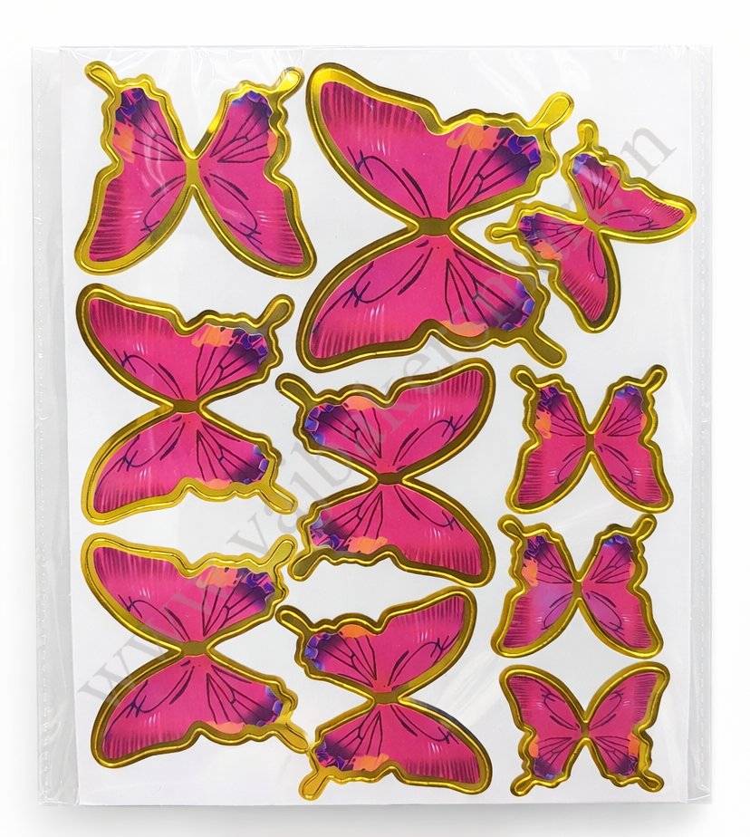 SB7 Butterfly Cake Topper with Strings