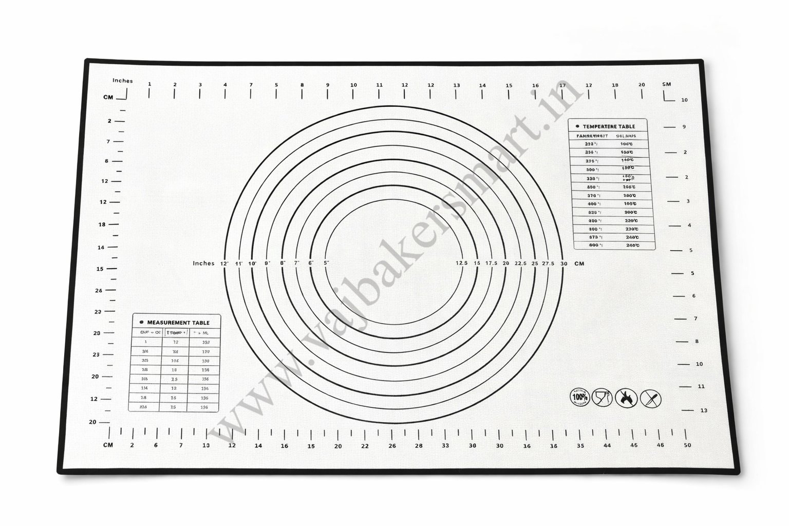 Silicon Mat with Measurments