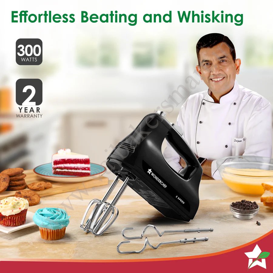 Wonderchef Essenza Hand Mixer Beater 300W