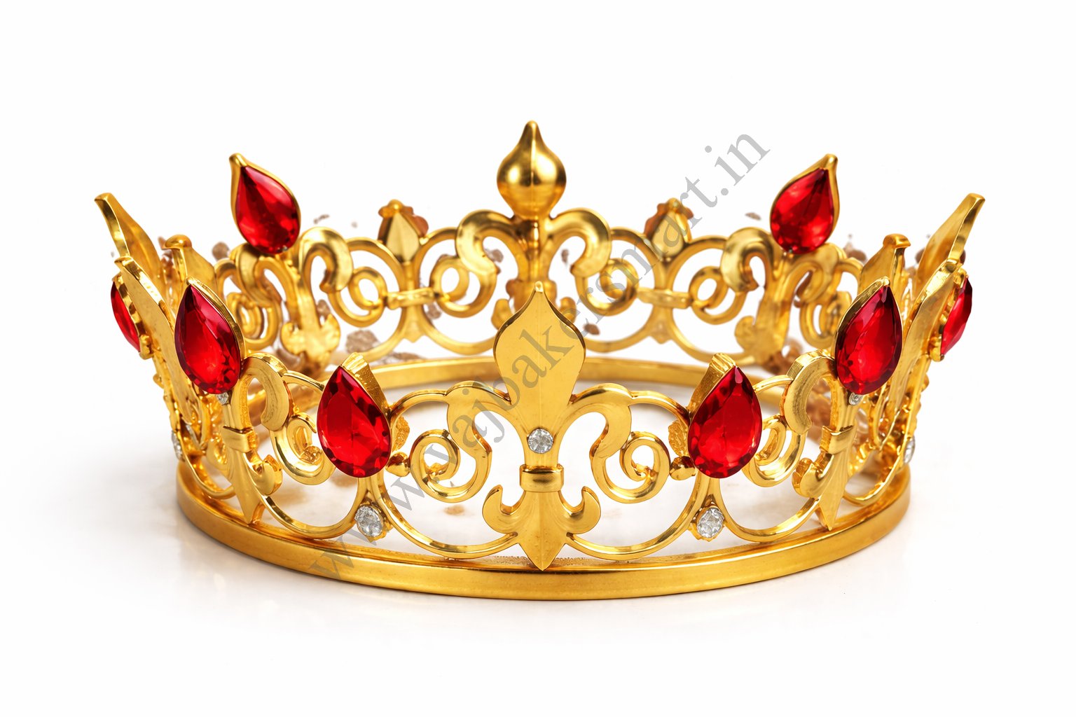 Big Crown with Colourful Gem Stone (Random Colour)