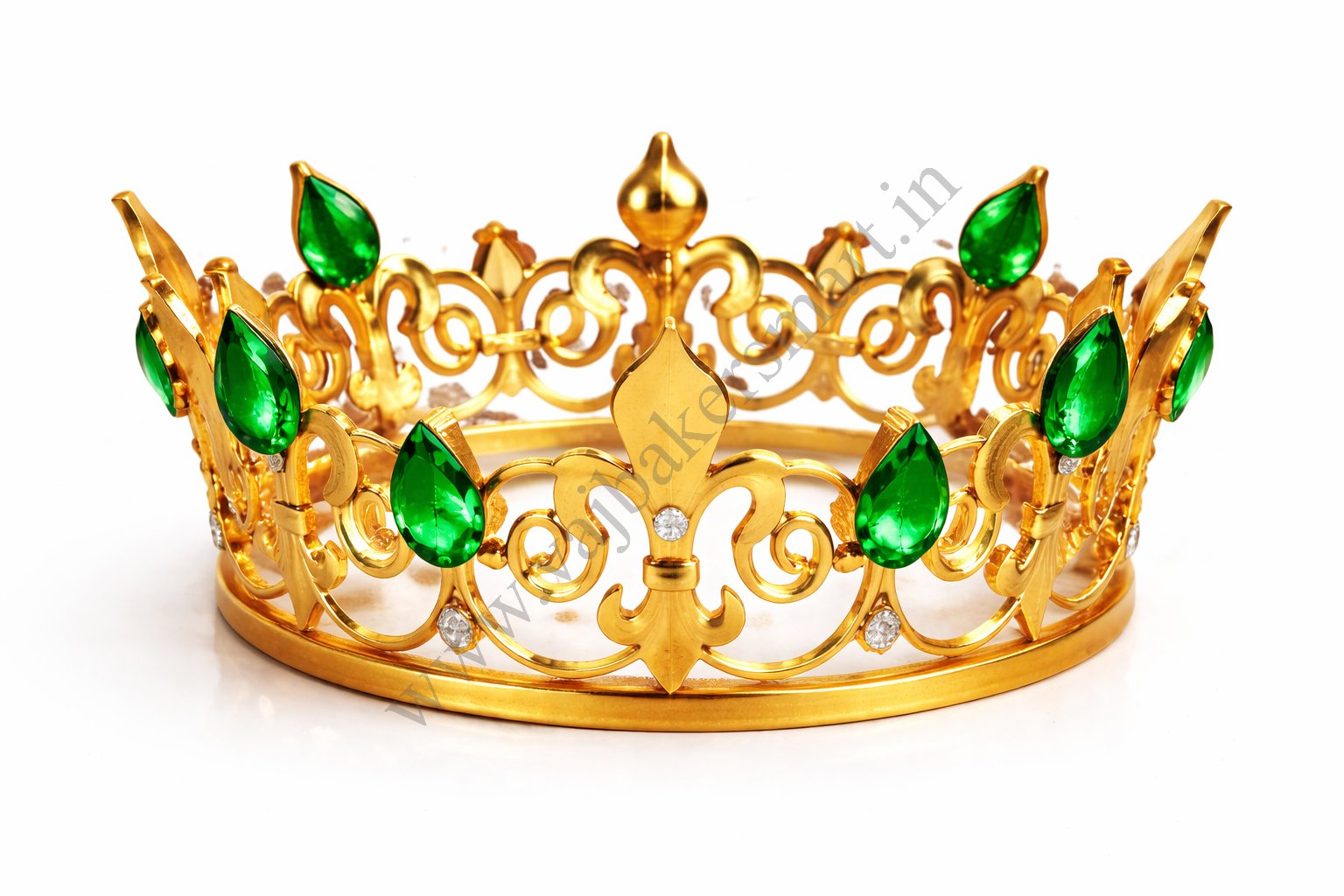 Big Crown with Colourful Gem Stone (Random Colour)