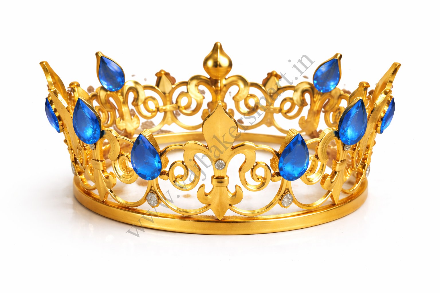 Big Crown with Colourful Gem Stone (Random Colour)