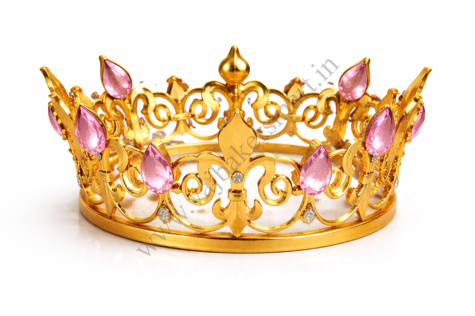 Big Crown with Colourful Gem Stone (Random Colour)
