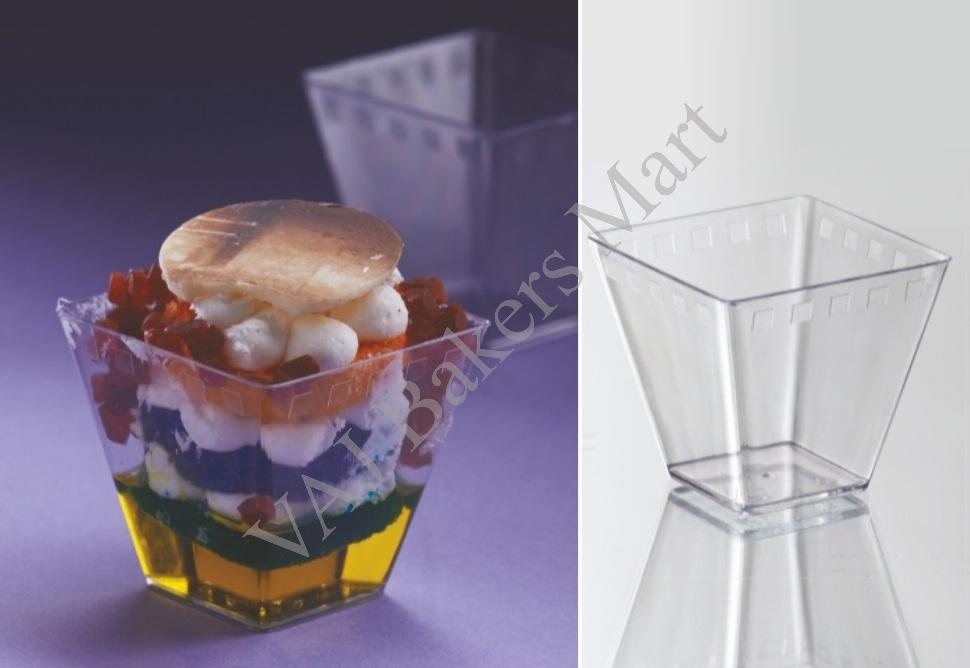 Square Dessert cup 125ml (Pack of 5)