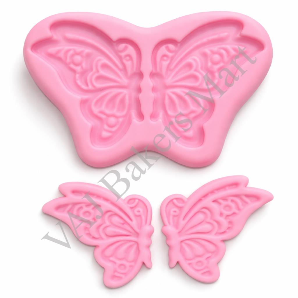 3D Butterfly Veiner Fondant Silicone Mould