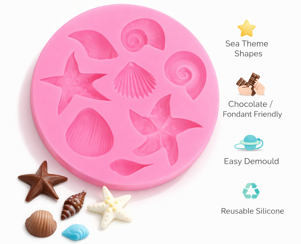 Sea Shell Theme Silicon Mould