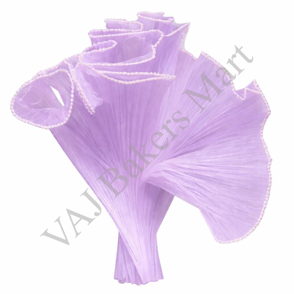 Noor Net 3-4M (Wrinkled Wave Mesh) - Lavender
