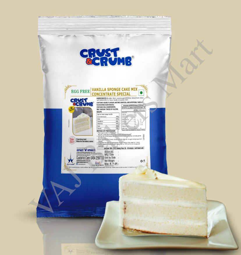 Crust & Crumb Crustoforest W1000 SP - Egg Free White Forest Cake Mix 1kg