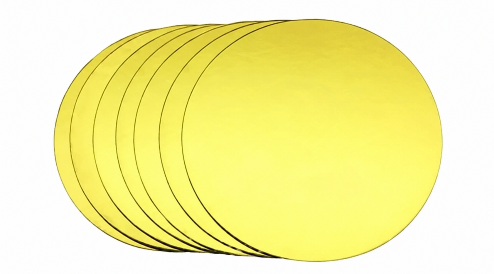 10" Gold Circle Cake Board (Pack of 5)