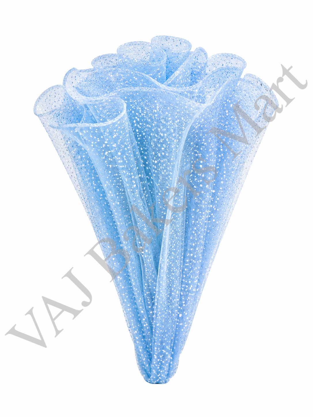 Noor Net 3-4M (Wrinkled Wave Mesh) - Sky Blue