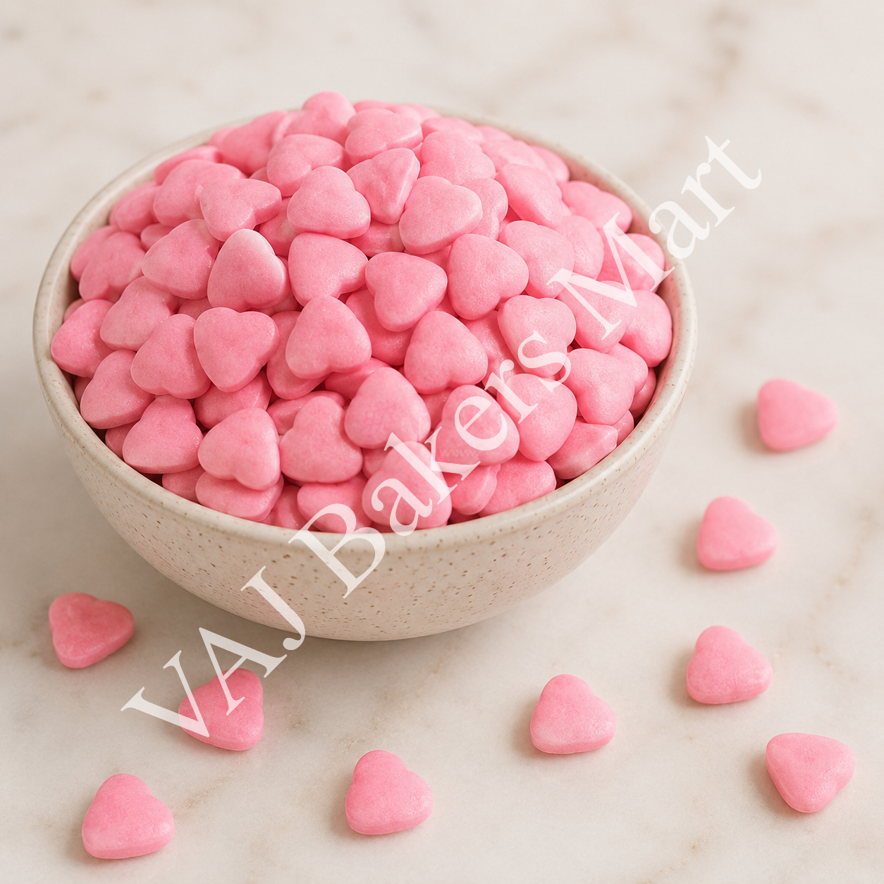 Heart Sprinkles (Pink) 50gms