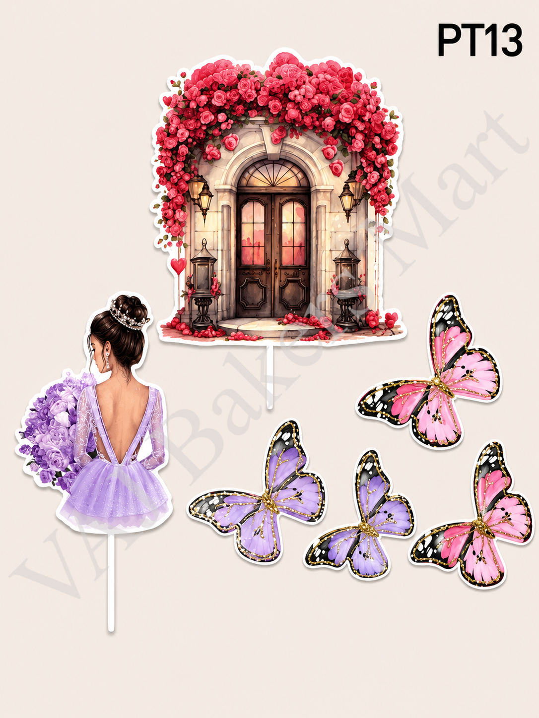 PT13 Bride with Door & Butterfly Topper