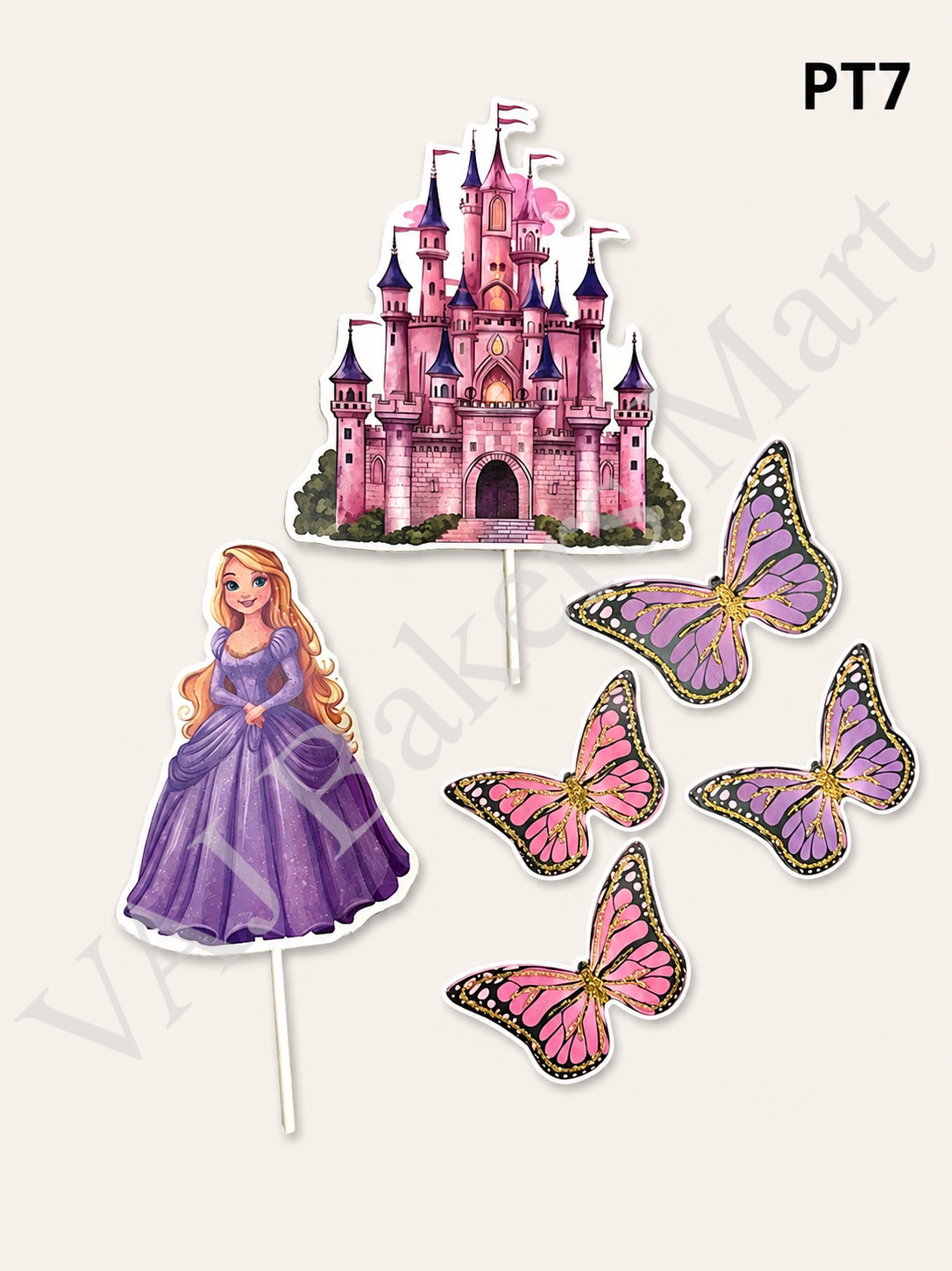 PT7 Princess with Castle & Butterfly Topper