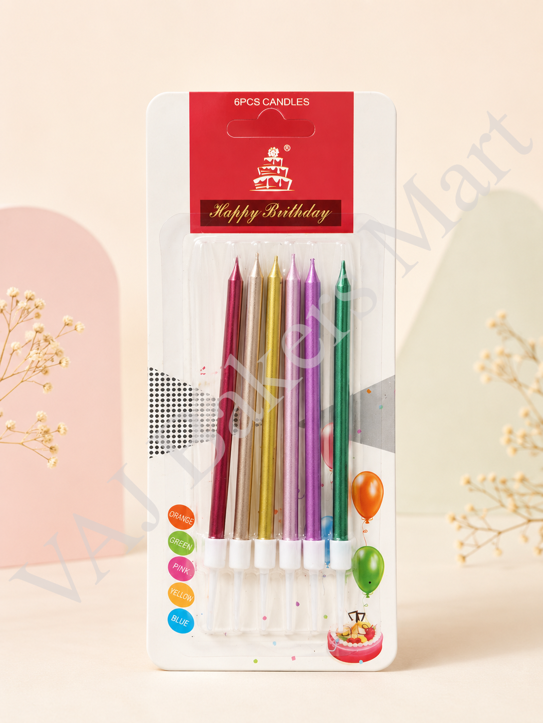 Pencil Candles (Multi Colour)