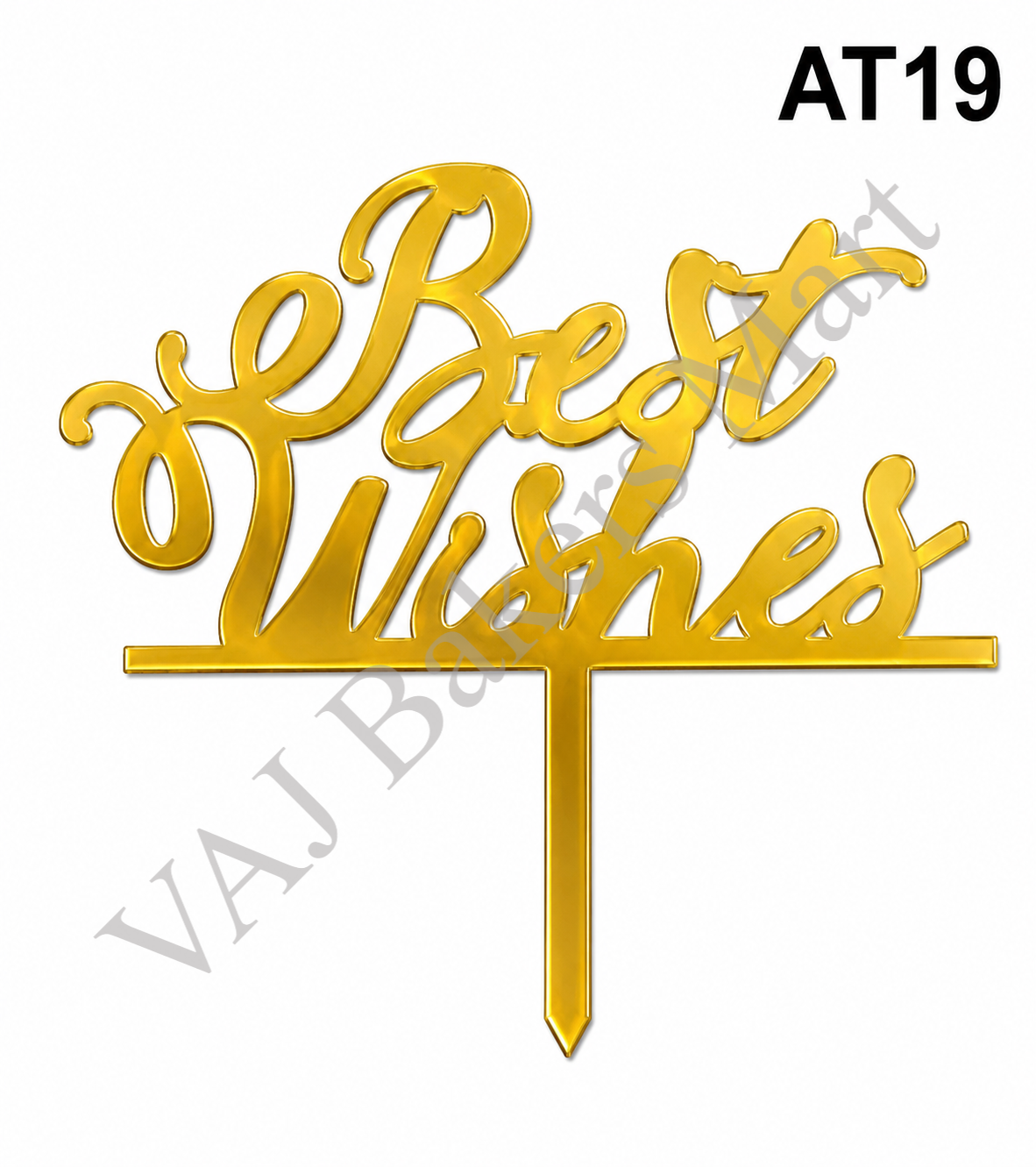 AT19 Best Wishes Acrylic Topper