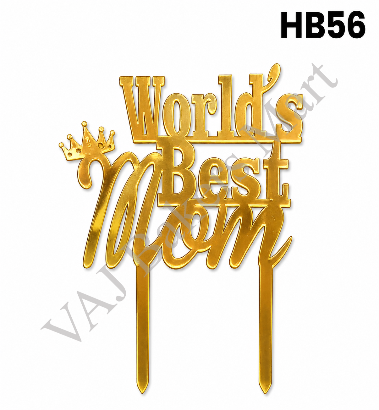 HB56 World's Best Mom Topper