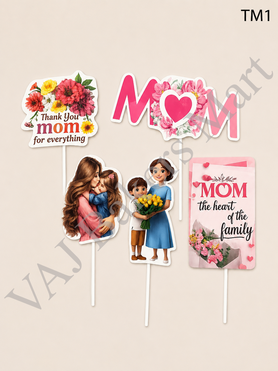 TM1 Mom Paper Theme Topper