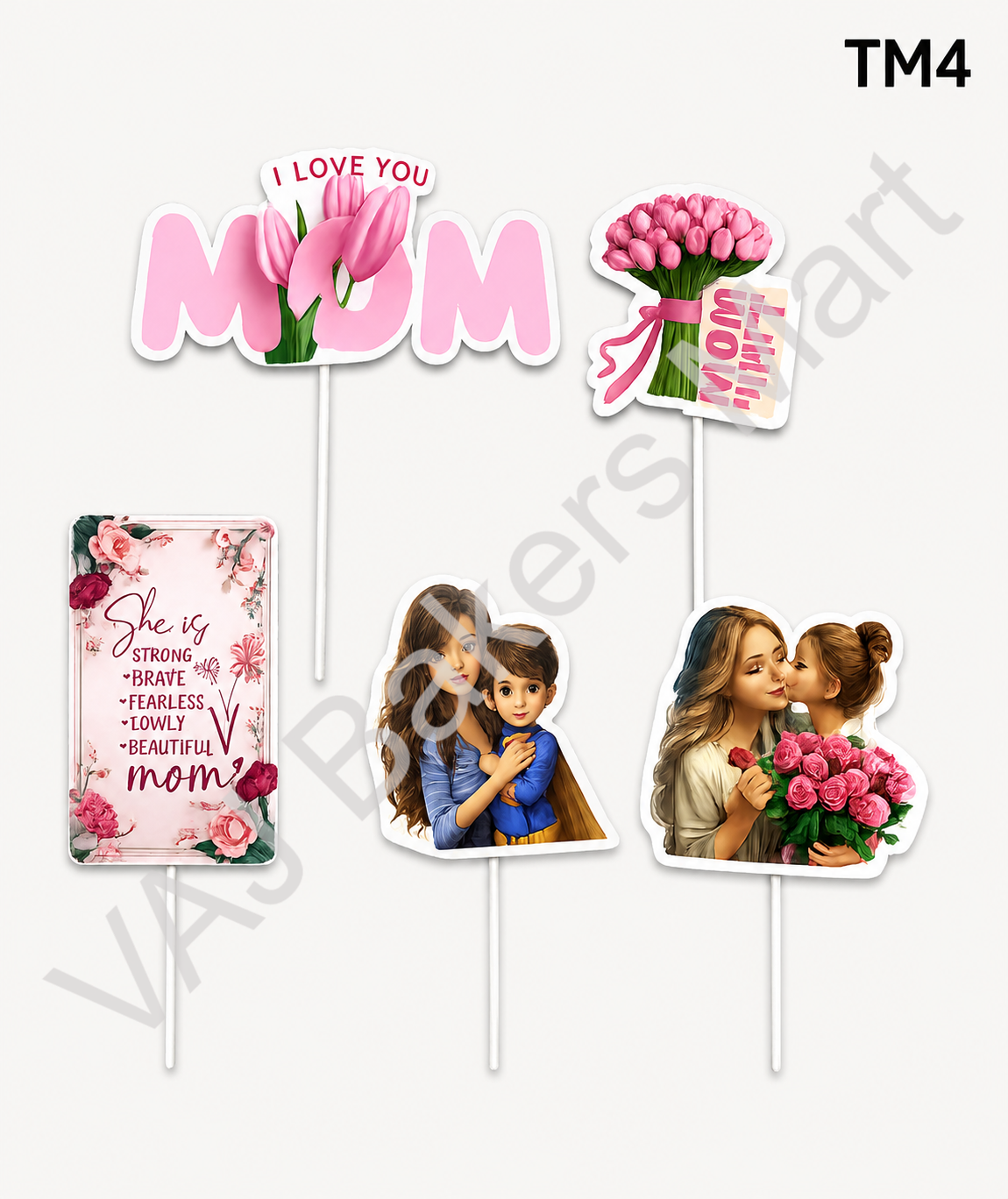 TM4 Mom Paper Theme Topper