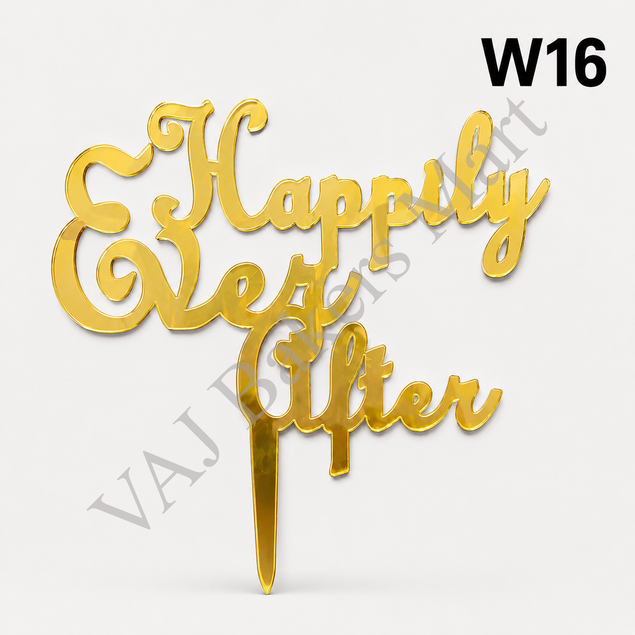 W16 Acrylic Wedding Topper